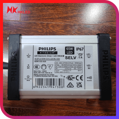 Nguồn điện PHILIP XITANIUM 65W (Xi EP LV 65W 0.9-2.2A WL I120) - 110-277Vac 50/60Hz; Out 24~50Vdc; Out put: 0.9-2.2A; Size: 120*67*34mm