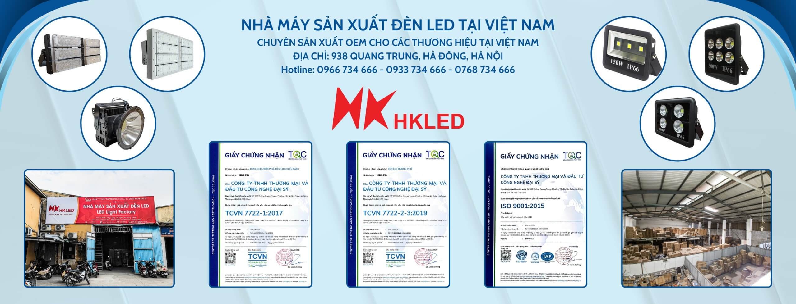 HKLED-NHÀ MÁY SẢN XUẤT ĐÈN LED
